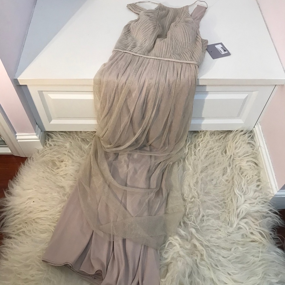 JS COLLECTIONS Mesh High Waist Evening Dress - Picture 3 of 8